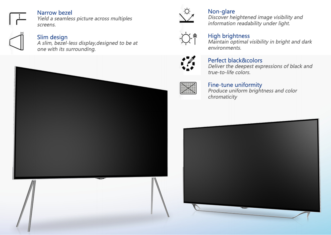 75" 86" big size LCD smart TV